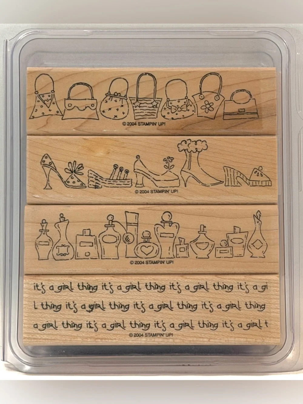 2 Stampin’ Up Stamp Sets ~Fashion/Friends/A Girl Thing + Free Stamp Pad